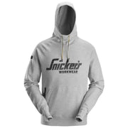 Snickers 2894 Logo Hoodie Grey Melange 3XL