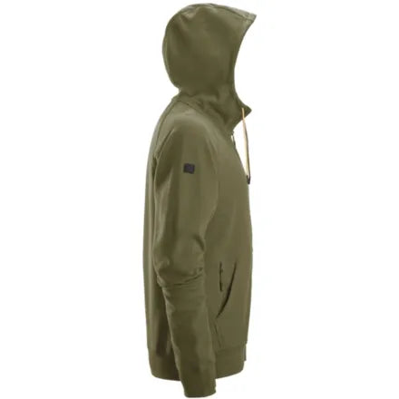 Snickers 2895 Logo Full-Zip Hoodie Khaki Green 3XL