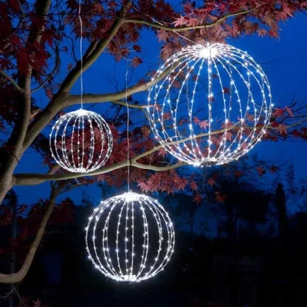240 LED Twinkle Orb Cool White 40cm