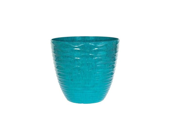 Windermere Glazed Planter Teal 33cm