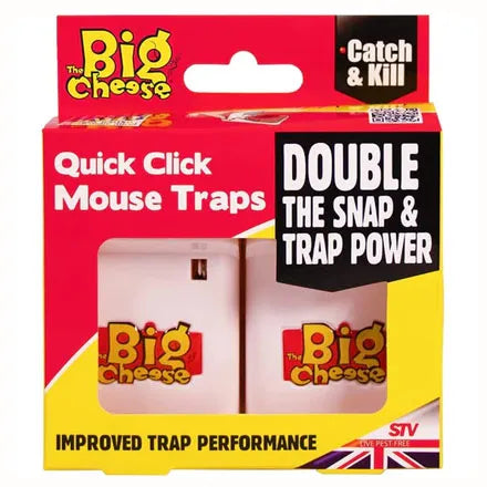 Big Cheese Quick Click Mouse Trap (2 Pack)