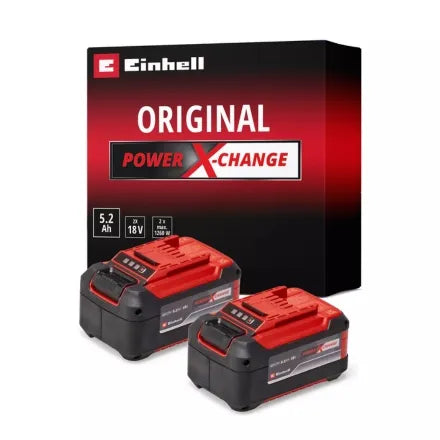 Einhell Power X-Change Plus 18V 5.2Ah Battery Twinpack