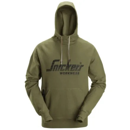 Snickers 2894 Logo Hoodie Khaki Green