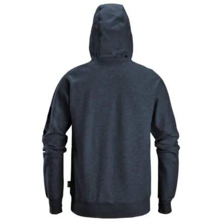 Snickers 2895 Logo Full-Zip Hoodie Dark Navy Melange