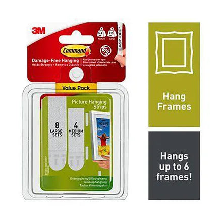 3M Command Picture Hanging Strips (Medium/Large 24 Pack)