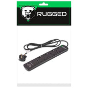 4 Way 2m Extension Socket with 2 USB