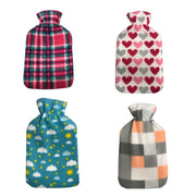 De Vielle Fleece Hot Water Bottle Assorted