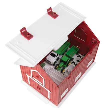 John Deere 1:64 24 Piece Farm Playset With Red Barn
