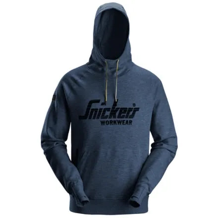 Snickers 2894 Logo Hoodie Dark Navy Melange 3XL