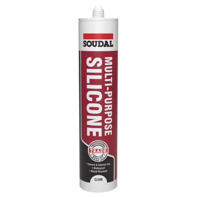 Soudal Multi Purpose Silicone Sealant 270ml - Clear