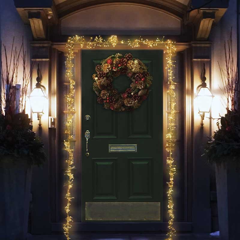 880 LED Christmas Warm White Door Lights