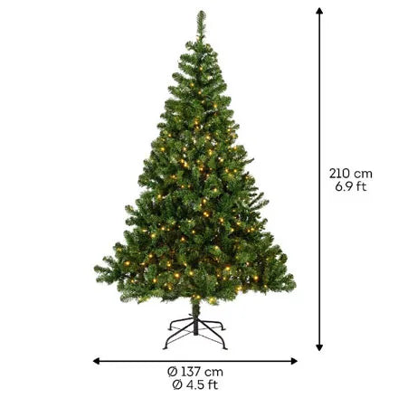 Imperial Pine Pre-Lit Artificial Christmas Tree 6.9ft / 210cm