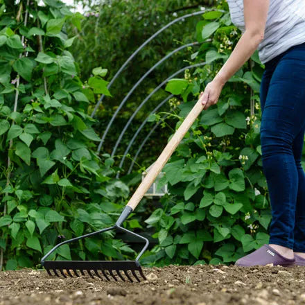 Kent & Stowe Carbon Steel Long Handled Soil Rake
