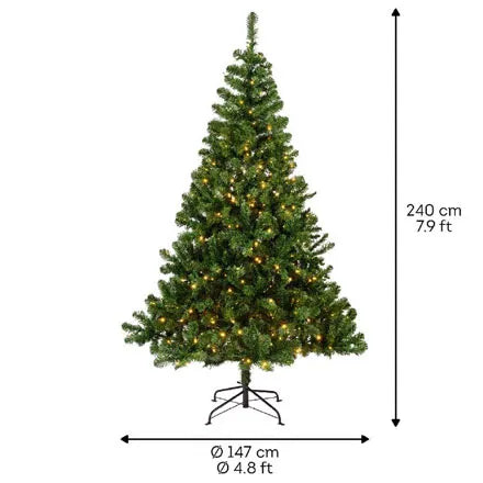 Imperial Pine Pre-Lit Artificial Christmas Tree 7.9ft / 240cm