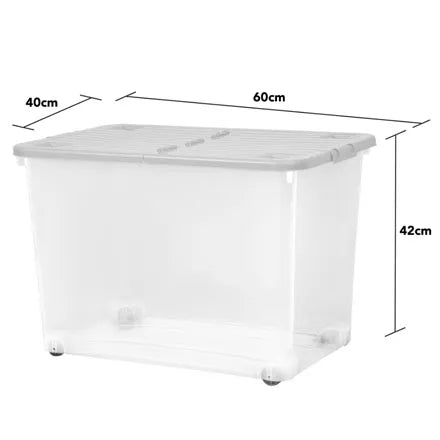 Wham 80L Wheeled Box with Folding Lid