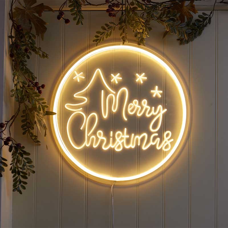 NeonEsque Merry Christmas Light