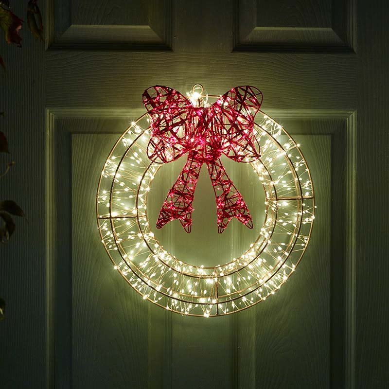 960 LED Galaxy Wreath - Warm White 40cm