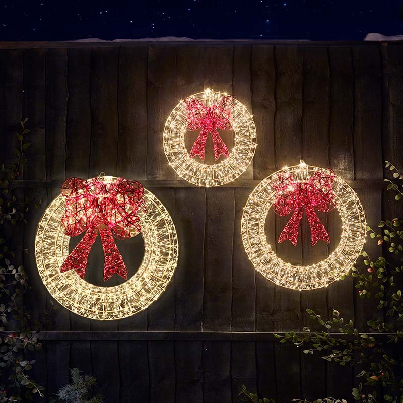 960 LED Galaxy Wreath - Warm White 40cm