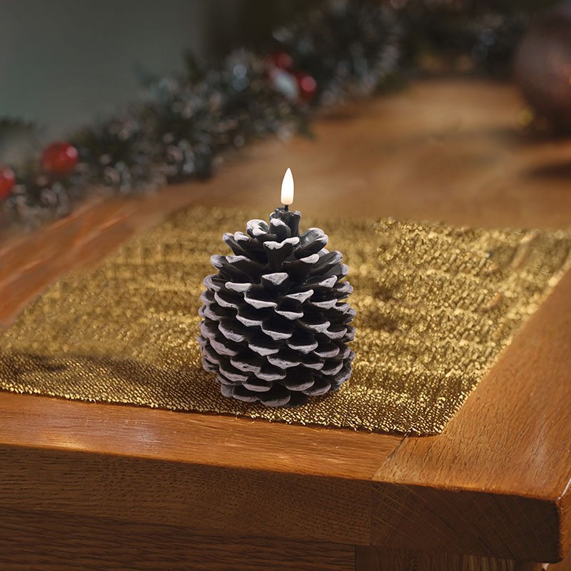 Pinecone LED Candle