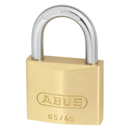 ABUS 65 Series Brass Padlock – 45mm KA (454) 65/45
