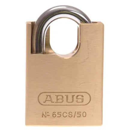 Abus Closed Shackle Compact Brass Padlock 65CS50