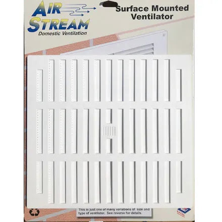 Airstream Adjustable Vent White or Aluminium