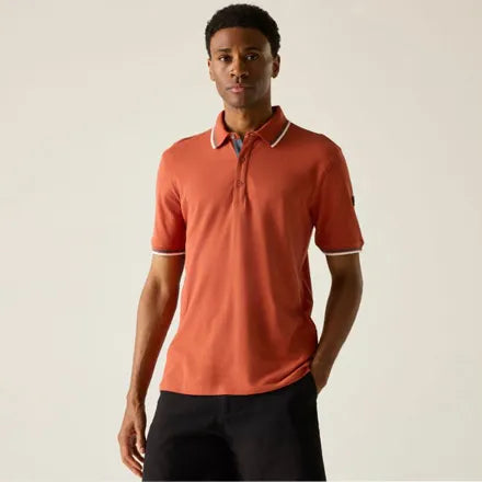 Men's Adryan Polo Shirt Brick Red XXL