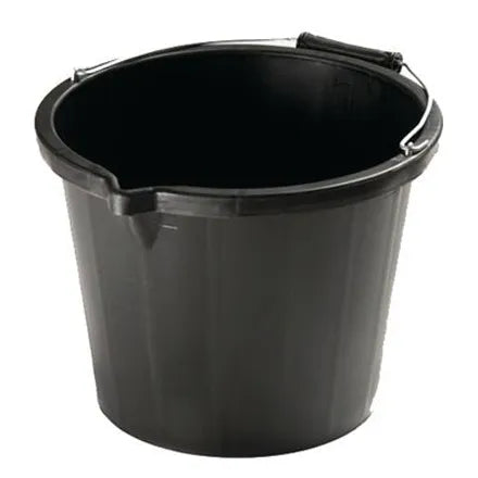 Airflow Heavy Duty 3 Gal Black Bucket