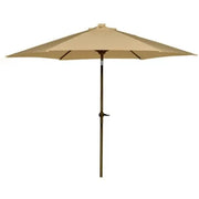 Aluminium 3m Parasol with LED's and Tilt -Taupe