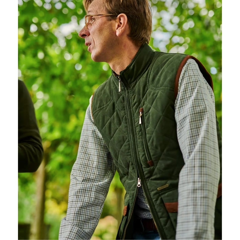 Baleno Thames Men's Quilted Gilet Olive S