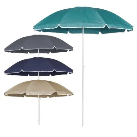 Beach Parasol 1.8M Asst Colours