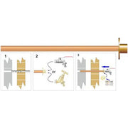 EP 1/2" Bibcock Mounting Plate C/W 45cm Copper Tube