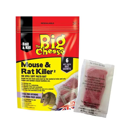 Big Cheese Mouse & Rat Killer Pasta Sachet - 6 Pack
