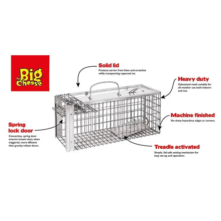 Big Cheese Live Catch Rat Cage