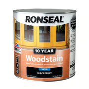 Ronseal 10 Year Woodstain Black Ebony Satin