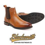 Blacksmith Dealer Boots Buffalo Leather Antique Tan 009 UK13