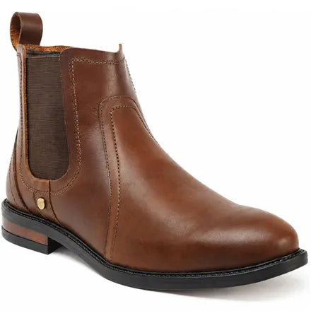 Blacksmith Dealer Boots Waxed Leather Dark Tan 010 UK12