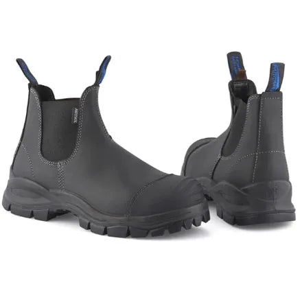 Blundstone 910 Black Platinum Steel Toe Safety Boot