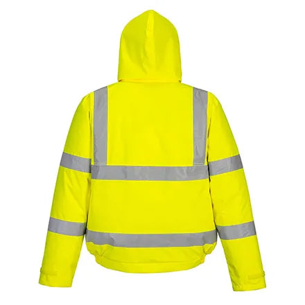 S463 Hi Vis Winter Bomber Jacket Yellow