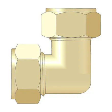EP 3/4" Brass Compression Elbow