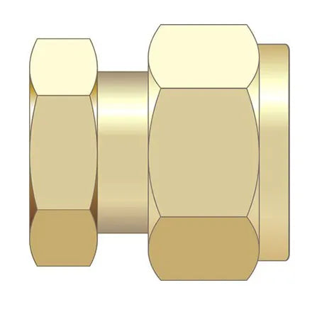 EP 1/2" Brass Compression Stop End