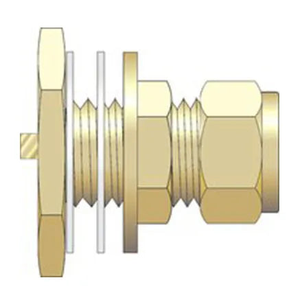 EP 1/2" Brass Compression Tank Connector
