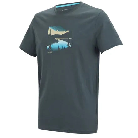 Regatta Men's Breezed Graphic T-Shirt Dark Storm XXL