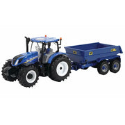 Britains New Holland T6 Tractor With Trailer Playset