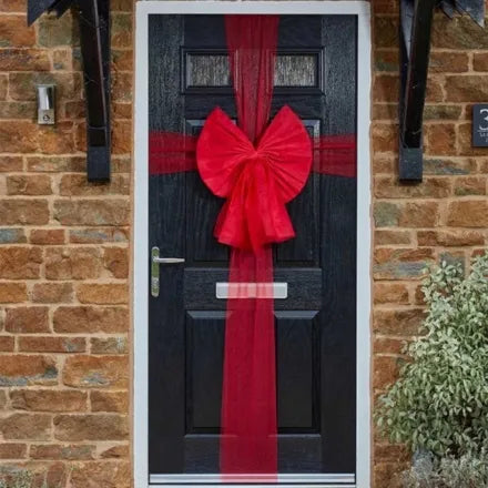 Christmas Door Bow Red