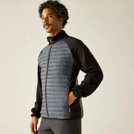 Men's Clumber Hybrid Jacket | Storm Grey Black XXL