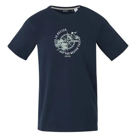 Men's Cline IX T-Shirt Navy Compass XXL