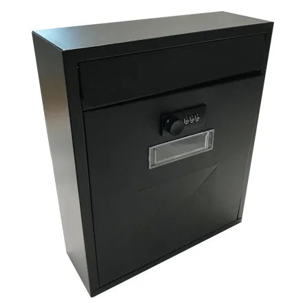 Postplus Contemporary Post Box in Matt Black