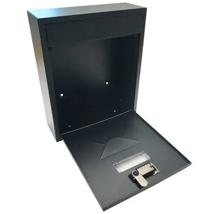 Postplus Contemporary Post Box in Matt Black