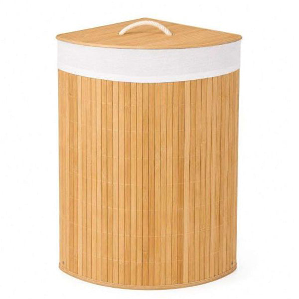 Bamboo Corner Laundry Basket